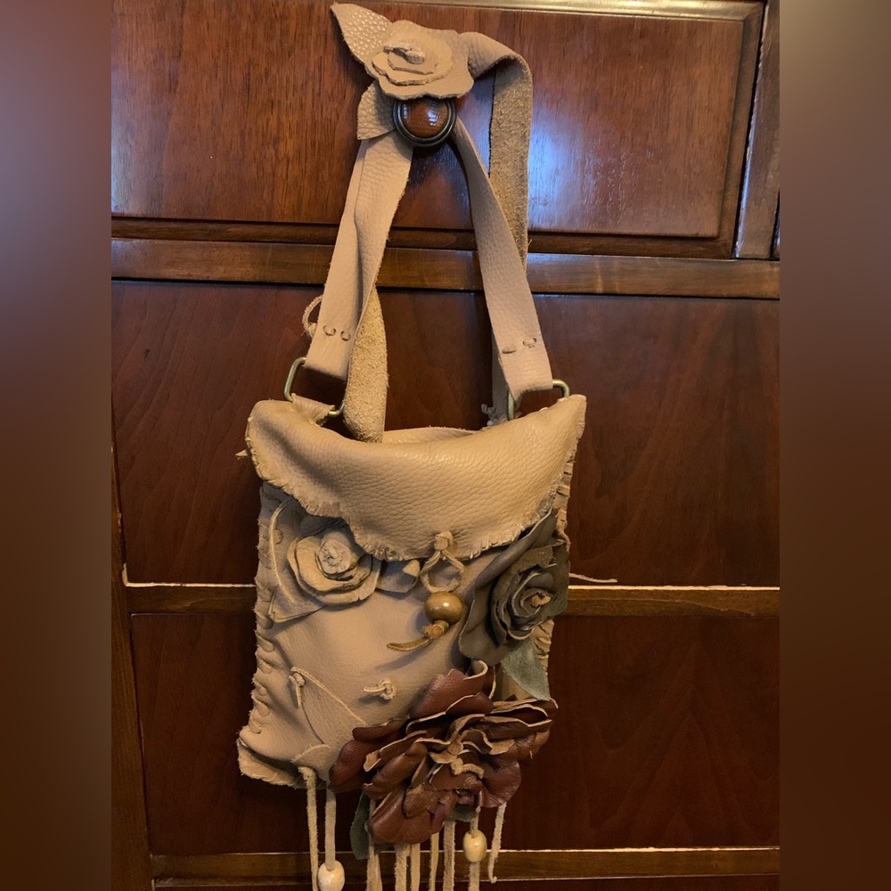 Boho soft leather hand bag